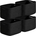Small Storage Baskets for Organizing Shelves, Cotton Rope Basket for Storage by Unknown