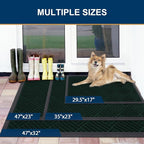 Smiry Front Door Mat Outside Entrance, Heavy Duty Outdoor Indoor Mat, Natural - Image 2