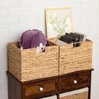 Storage Baskets，Wicker Baskets, Hyacinth Basket - Image 5