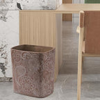 Polytree Boho Flowers Bathroom Trash Can 1.8 Gallon Small Kitchen Garbage Can - Image 8