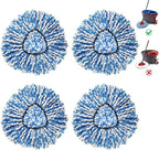 BonusLife 4-Pack Mop Head for O-Ceda RinseClea Spin Mop Refill 2-Tank System by BonusLifeInc