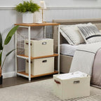 Large 3-Pack Foldable Fabric Storage Bins - Image 7