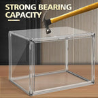 10 Pcs Clear Purse Storage Boxes, Plastic Shoe Boxes Stackable Acrylic Display - Image 5