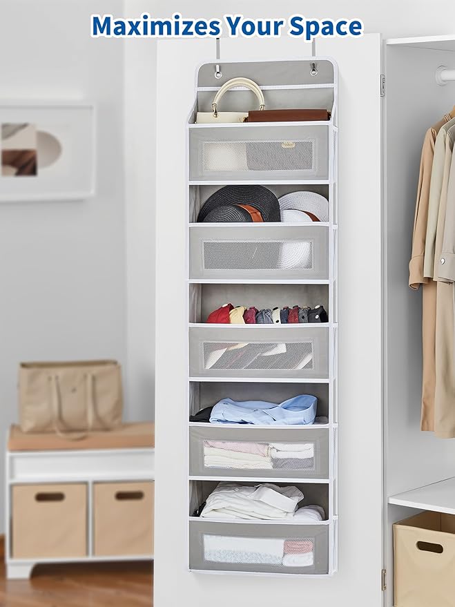 JARLINK 2 Pack Over The Door Organizer, 5 Shelf Door Hanging Organizer - Image 6