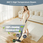 Steam Mop, 12-in-1 Powerful Handheld Steam Cleaner Detachable Steam Mops - Image 2