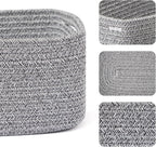 Small Storage Baskets for Organizing | Closet Organizer Bins | Shelf Toy Basket - Image 2