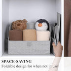 WUIKE 3 Pack Large Closet Storage Bins, Fabric Trapezoid Storage Baskets - Image 3