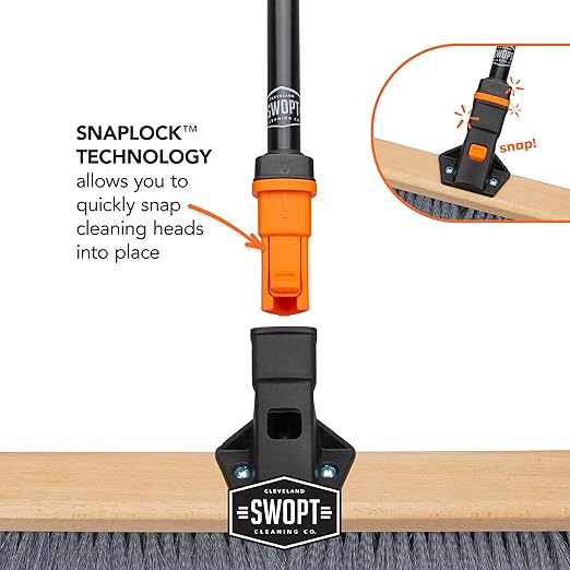 SWOPT 18” Premium Multi-Surface Push Broom Head — Indoor and Outdoor Push Broom - Image 10