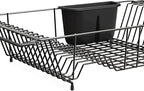 SIMPLE HOUSEWARE Large Over Sink Counter Top Stainless Steel Dish Drainer - Image 9