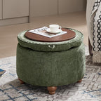 24Inch Round Storage Ottoman - Image 7