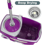 Dual Compartment Spin Mop and Bucket, Mop and Bucket - Image 3