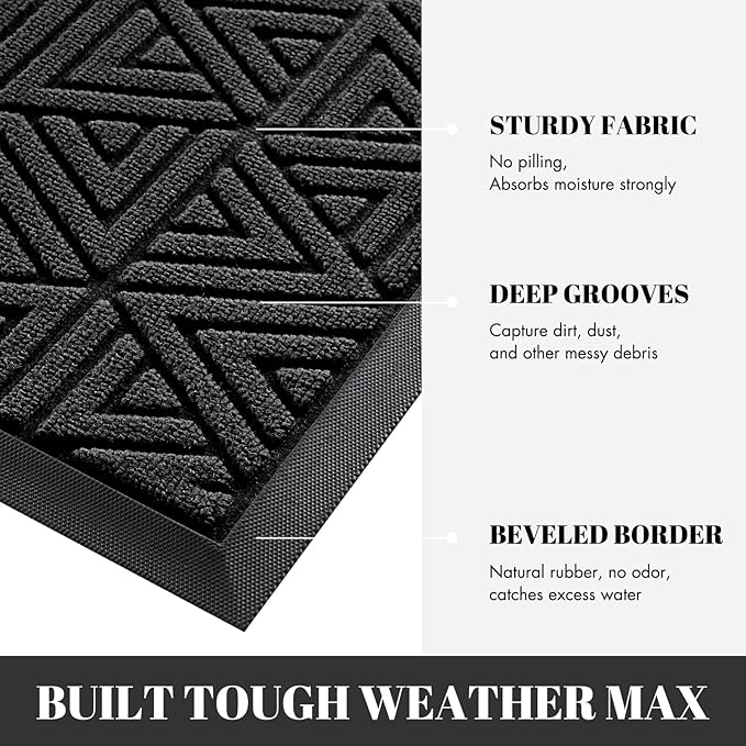Yimobra Front Door Mat Outside Entrance 72 x 24, Waterproof and Washable - Image 4