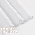 Tollpiz Sheer Curtain Closet Linen Textured Curtain Sheers Doorway Light - Image 8