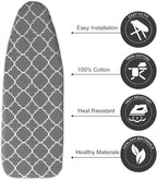Ironing Board Cover with Two 5MM Thick Feltpads, Fits Standard Ironing Boards - Image 3
