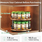 Lazy Susan Spice Rack Organization - Image 2