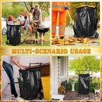 Leaf Bag Holder, Trash Bag Holder Stand, Lawn Bag Holder, Adjustable Outdoor - Image 4
