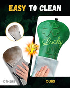Golf Headcovers Golf Club Head Covers Four Leaf Clover Good Luck Charm - Image 8