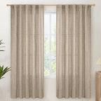 YoungsTex Dark Oatmeal Linen Curtains 72 Inches Long by YoungsTex