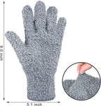 Bencailor 4 Pairs Microfiber Dusting Gloves Washable Reusable Cleaning Gloves - Image 3
