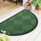 Smiry Half Circle Front Door Mat Outside Entrance, Heavy Duty Outdoor Indoor - Image 8