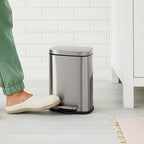 Amazon Basics Smudge Resistant Mini Rectangular Trash Can - Image 2