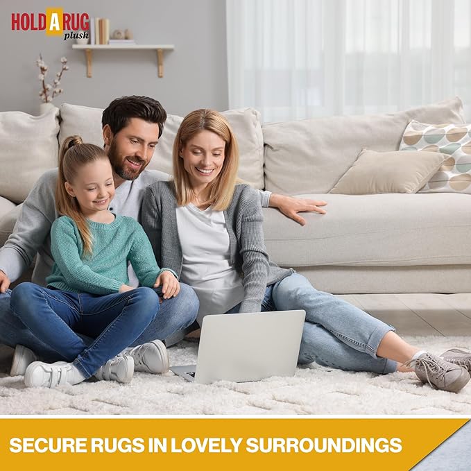 Hold-a-Rug Plush 2' x 16' Nonskid, Nonslip Rug Pad, Reversible Gripper - Image 5