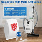 20 Pack 3D Airclean FJM Vacuum Cleaner Bags Compatible - Image 2