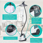True & Tidy® Commercial Garment Steamer – Heavy Duty 1800W - Image 4