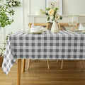 Waterproof Plaid Tablecloth Fabric by Essifunia