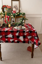 Gingham Xmas Tablecloth Fabric - Image 3