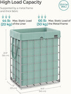 SONGMICS Laundry Hamper, 23.8 Gal. Laundry Basket, Collapsible Clothes Hamper - Image 5