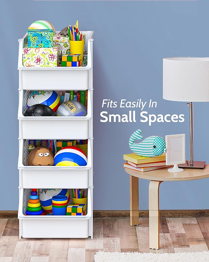 TidyFriend Plastic Stackable Storage Bins - Image 4