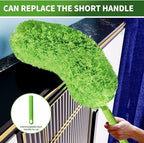 Cobweb Duster with Extension Pole, Washable Cleaning Duster Set with 2 Duster - Image 7