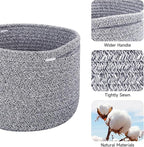 Small Basket for Organizing | Cube Shelf Closet Storage Baskets | 9.7×9.7×7.1” - Image 2