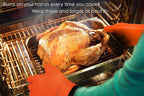 KITCHEN PERFECTION Silicone Smoker Oven Gloves -Extreme Heat Resistant BBQ - Image 2