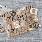 Brown Coffee Maker Beans Theme Microfiber Absorbent Reversible Dish Drying Mat - Image 8