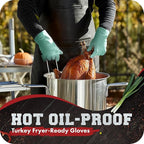 KITCHEN PERFECTION S Silicone Smoker Oven Gloves -Extreme Heat Resistant BBQ - Image 5