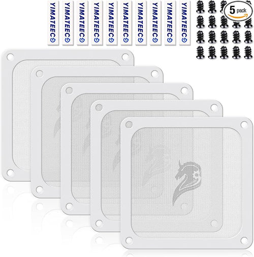 140mm Fan Filter PC Dust Filter Computer Fan Grills Dust Mesh Magnetic Frame PC by YIMATEECO