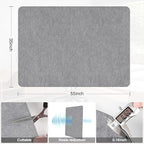 Placoot Desk Chair Mat for Hardwood Floor & Tile 55"x35" Office Chair Mat for - Image 4