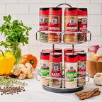 McCormick Spice Rack, Two Tier Chrome, Featuring 16 Herbs & Spices - Image 7