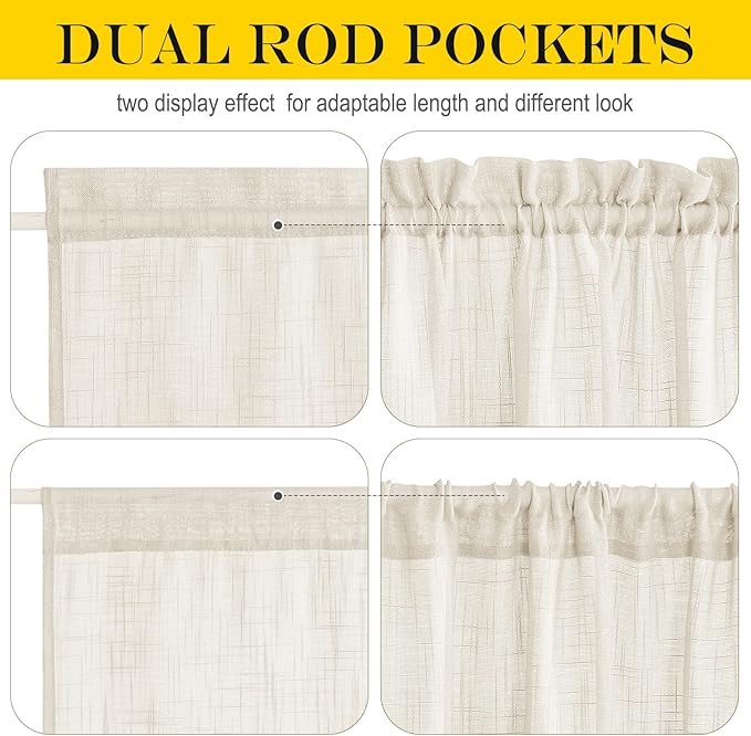 NICETOWN Linen Textured Door Panel - Image 3