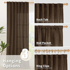 YoungsTex Linen Curtains 90 Inch Length - Image 6