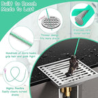 20PCS Drain Clog Remover Tool Set – 59” Drain Snake, 37” Snake Drain Hair - Image 4