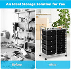 GOFLAME 15-Drawer Rolling Storage Cart, Utility Cart - Image 7