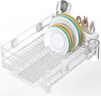 SIMPLE HOUSEWARE White Dish Drying Rack by SimpleHouseware