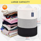 COMSE Extra Large Blanket Basket, Tall Woven Storage Basket, Nursery Hamper - Image 3