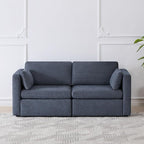 CHITA Small Modular Sectional Fabric Sofa Set, Extra Comfty Loveseat Cloud Couch by CHITALIVING