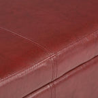 SIMPLIHOME Avalon 48 inch Wide Contemporary Rectangle Storage Ottoman Bench in - Image 8