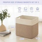 OIAHOMY Storage baskets for Shelf, Large Collapsible Storage Bins, Blanket - Image 4