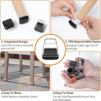 Ezprotekt 24 Pcs Chair Leg Sliders - Image 5